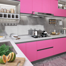 vidaXL High-Gloss Pink Self-Adhesive Furniture Film PVC 500 x 90 cm - Easy Peel & Stick
