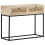 VidaXL vidaXL Solid Mango Wood Console Table Natural Cane Hall Desk for Under Mirror 8