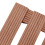 VidaXL vidaXL Pflanzenroller 2 Stk. Braun 30x30x7,5 cm WPC 4