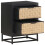 VidaXL vidaXL Solid Mango Wood Bedside Cabinet Wooden Sideboard Storage Nightstand 4