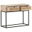 VidaXL vidaXL Solid Mango Wood Console Table Natural Cane Hall Desk for Under Mirror 4
