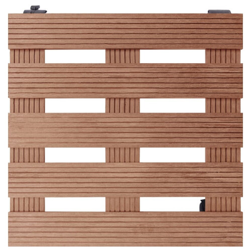 VidaXL vidaXL Pflanzenroller 2 Stk. Braun 30x30x7,5 cm WPC 2