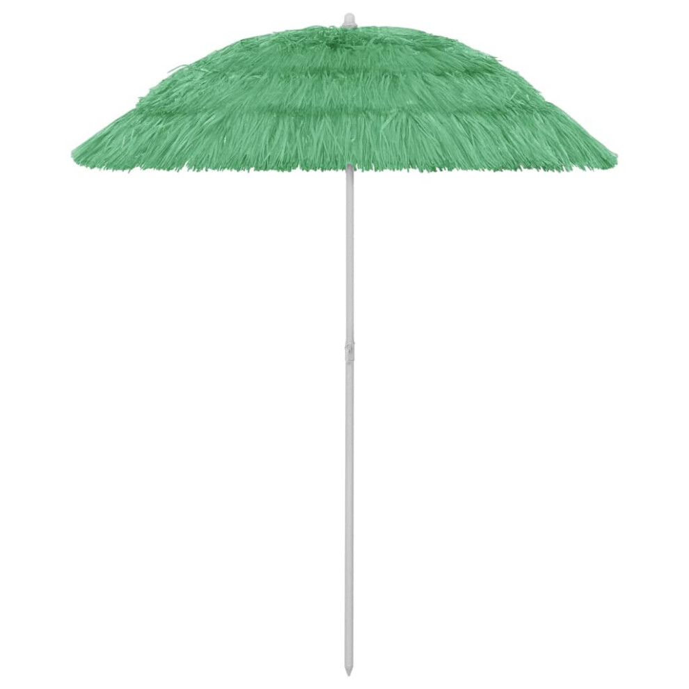 vidaXL Hawaii Beach Umbrella Green 180 cm Patio Parasol Sunshade Sun Shelter