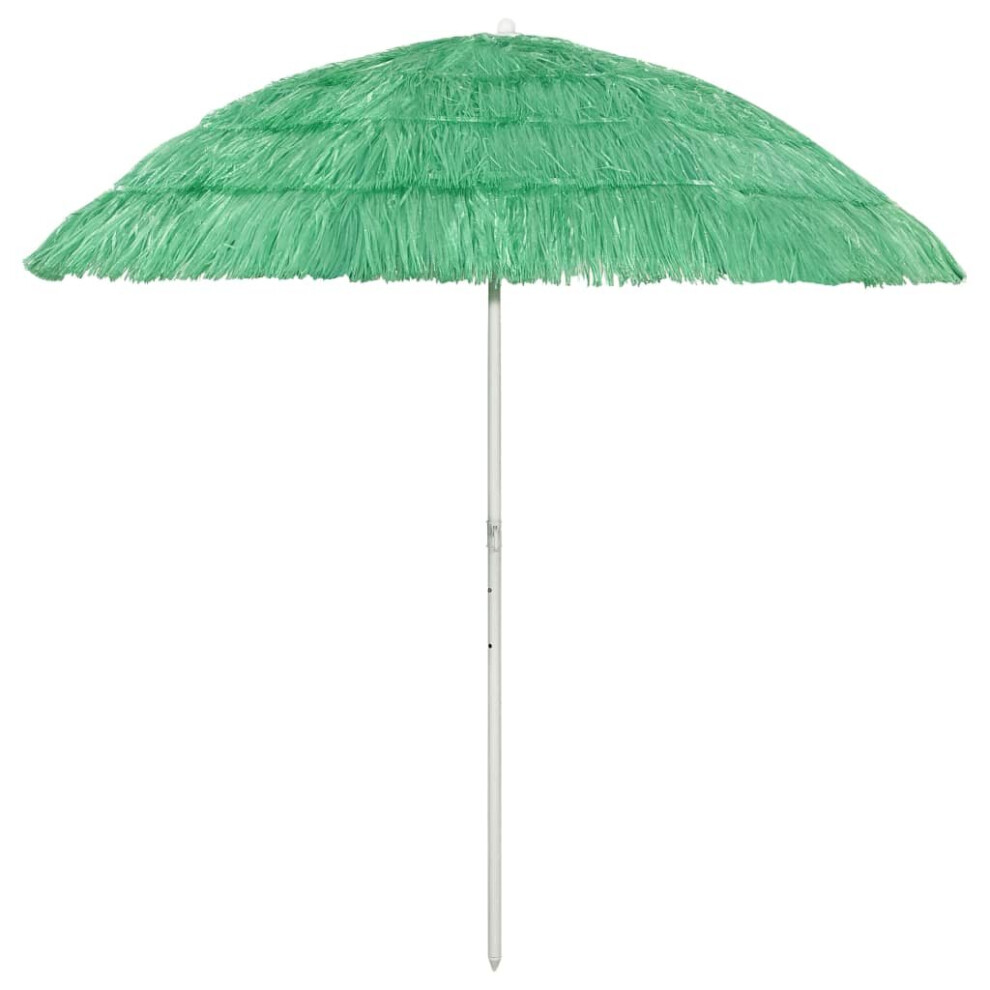 vidaXL Hawaii Beach Umbrella Green 240 cm Patio Parasol Sunshade Sun Shelter