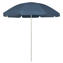vidaXL Beach Parasol Outdoor Umbrella Sun Shelter Patio Canopy Sunshade Blue