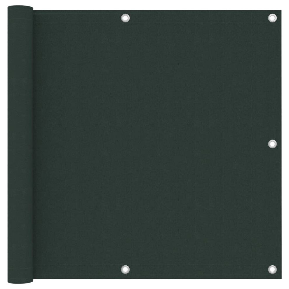 Vidaxl Balcony Screen Dark Green 90X300 Cm Oxford Fabric Privacy Screening