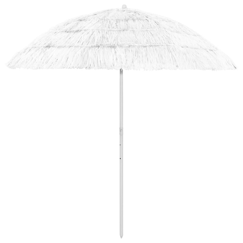 Vidaxl Hawaii Beach Parasol Outdoor Umbrella Sun Shelter Canopy Sunshade White
