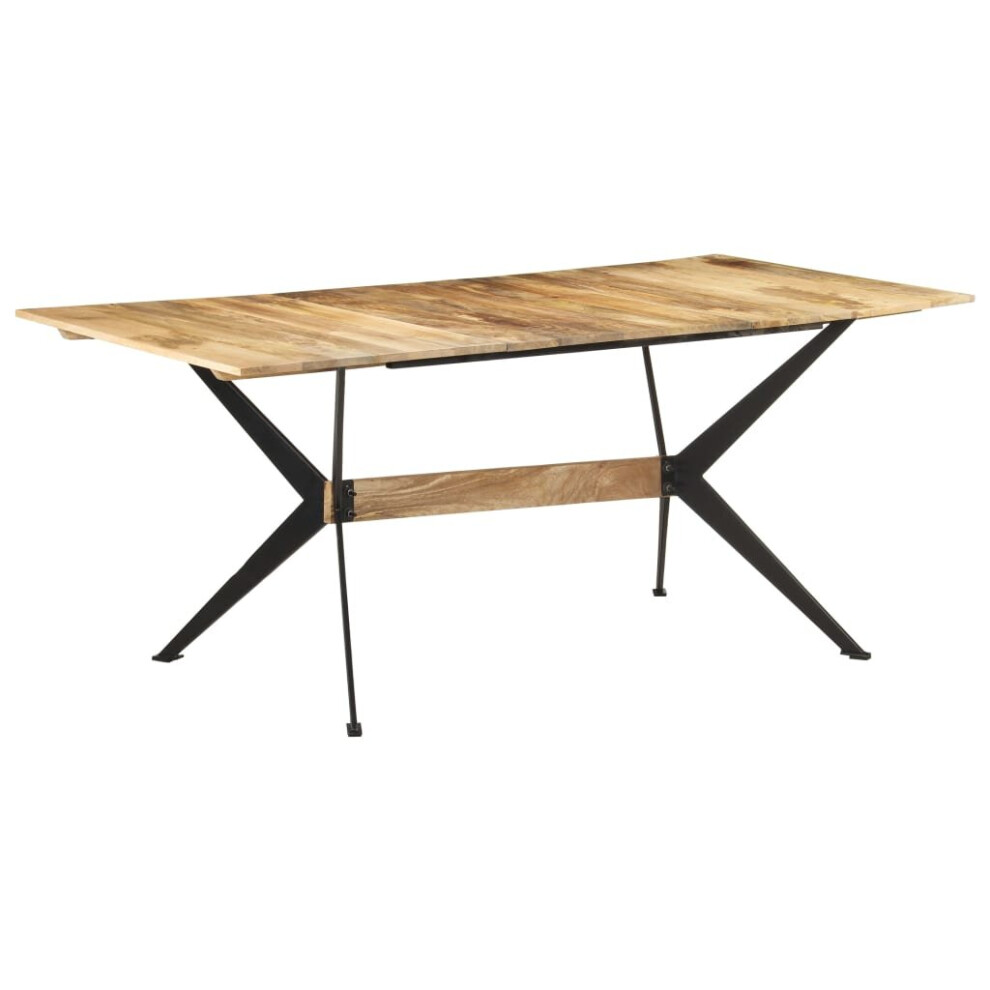 Vidaxl Solid Mango Wood Dining Table Wooden Kitchen Dinner Desk Furniture