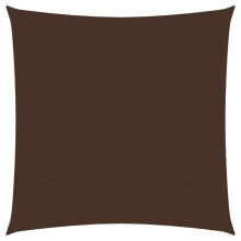 vidaXL Sunshade Sail Oxford Fabric Square 7x7 m Brown Patio Shade Sunscreen