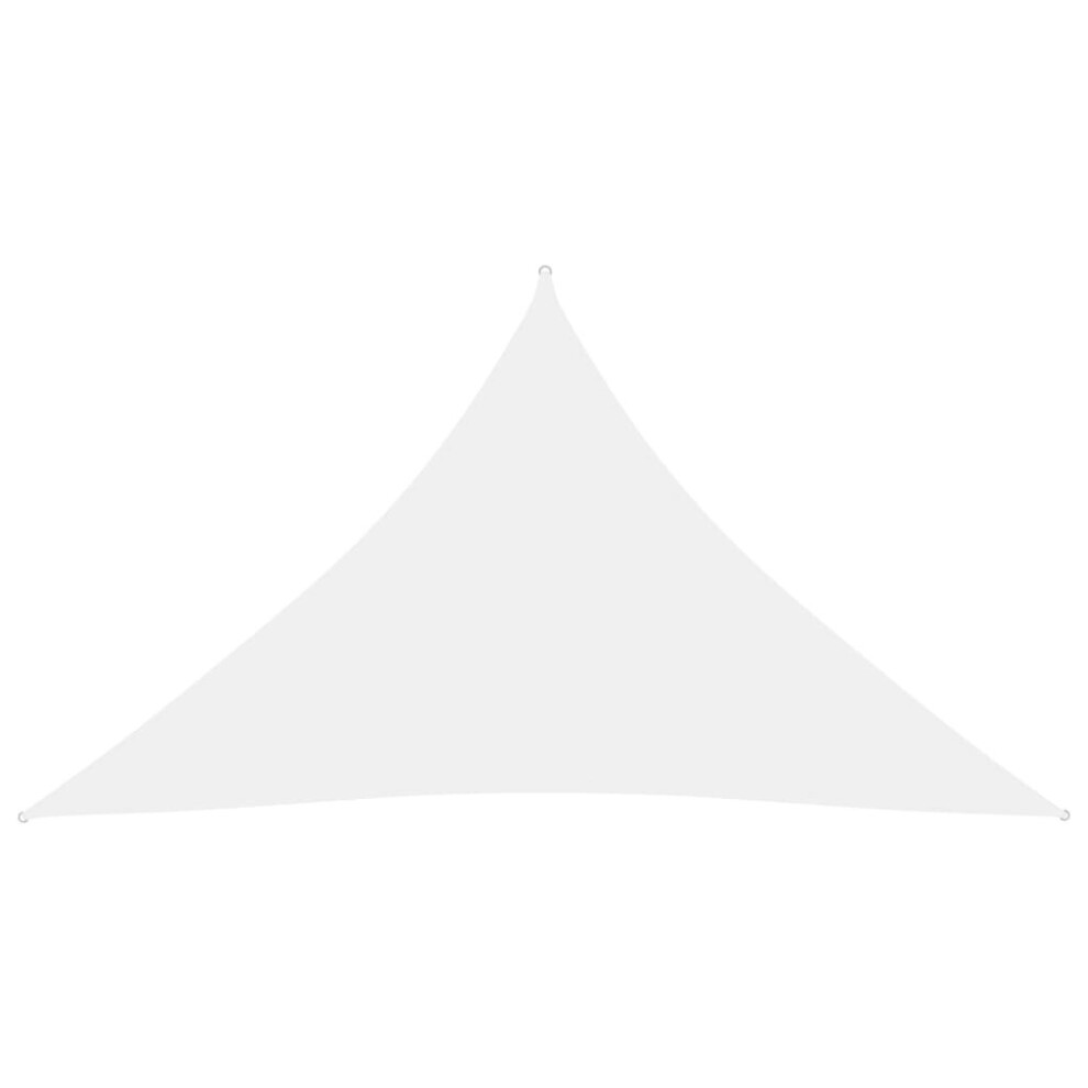 Vidaxl Sunshade Sail Oxford Fabric Triangular 3X3x4.24 M White Patio Sunscreen