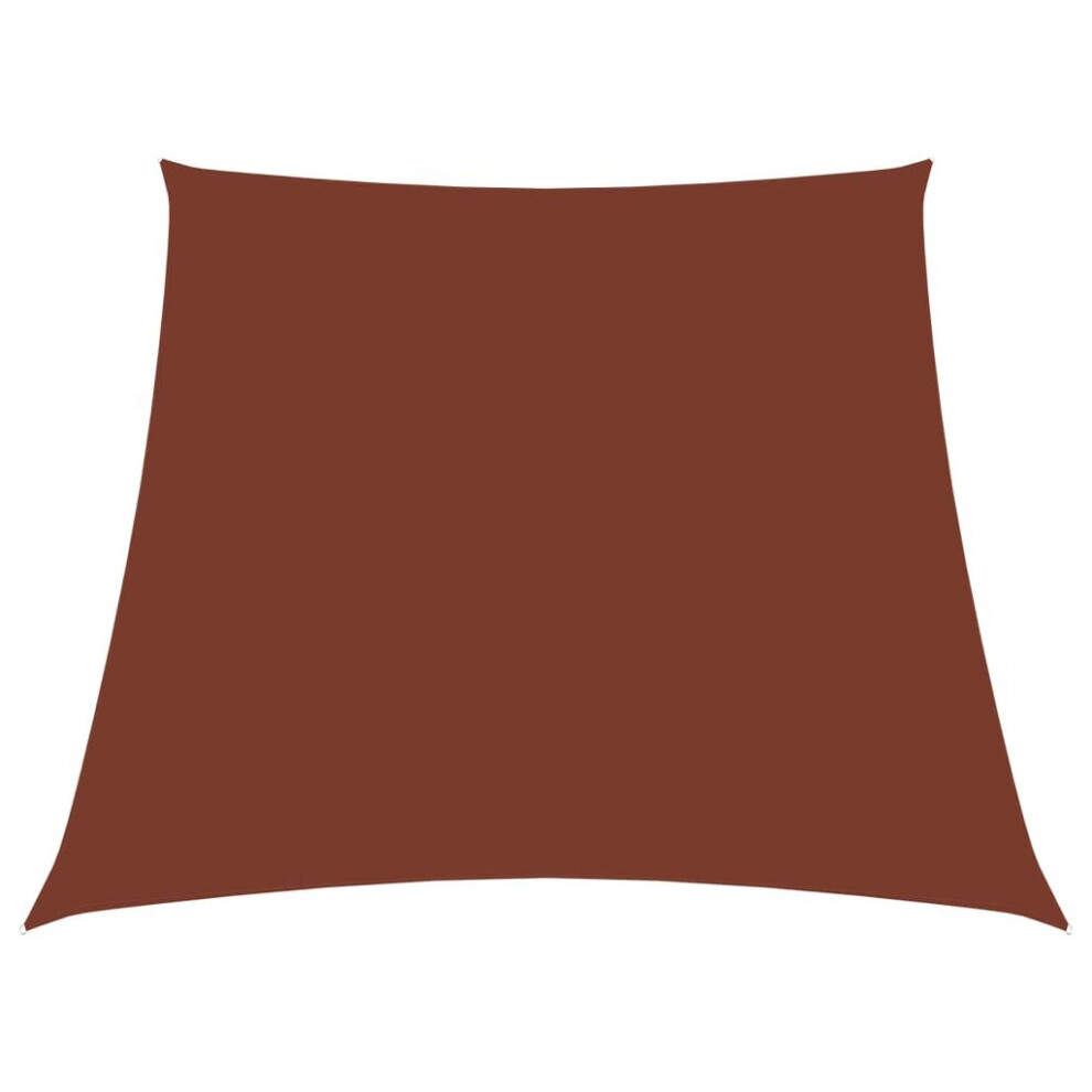 Sunshade Sail Oxford Fabric Trapezium 3/4x3 m Terracotta