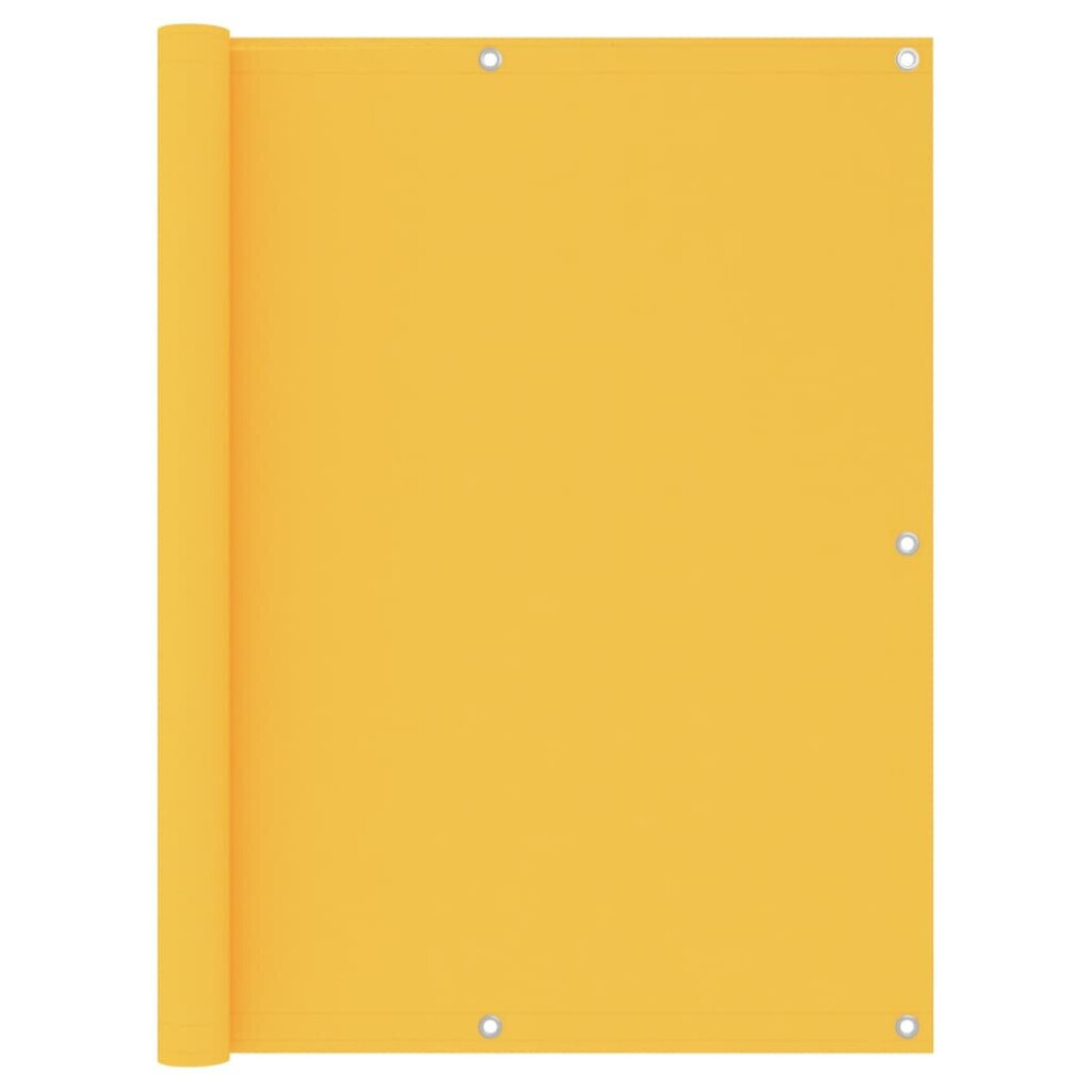 Vidaxl Balcony Screen Yellow 120X500 Cm Oxford Fabric Outdoor Privacy Fence