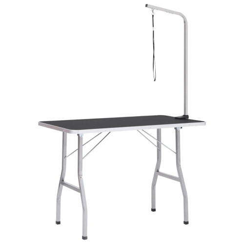 VidaXL vidaXL Adjustable Dog Grooming Table with 1 Loop Pet Cat Puppy Foldable Desk 1
