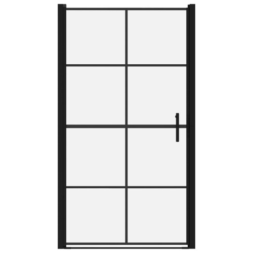 VidaXL Shower Doors Tempered Glass 100x178 cm Black 2