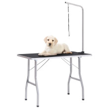 vidaXL Adjustable Dog Grooming Table with 1 Loop Pet Cat Puppy Foldable Desk