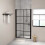 VidaXL Shower Doors Tempered Glass 100x178 cm Black 1