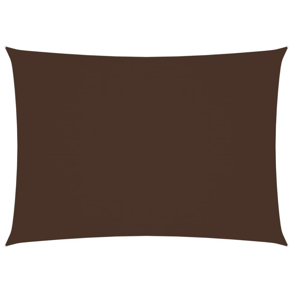 vidaXL Sunshade Sail Oxford Fabric Rectangular 2.5x4.5 m Brown Shade Canopy