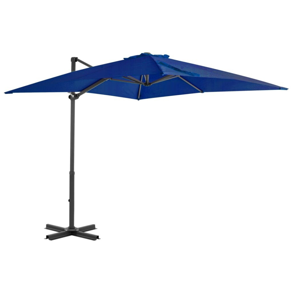 Cantilever Umbrella With Aluminium Pole Azure Blue 250x250 Cm