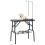VidaXL vidaXL Adjustable Dog Grooming Table with 1 Loop and Basket Pet Foldable Desk 1