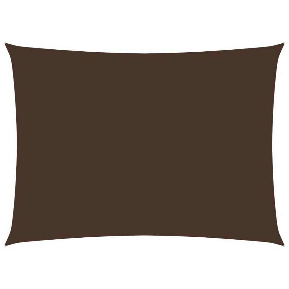 Vidaxl Sunshade Sail Oxford Fabric Rectangular 6X7 M Patio Shade Canopy Brown