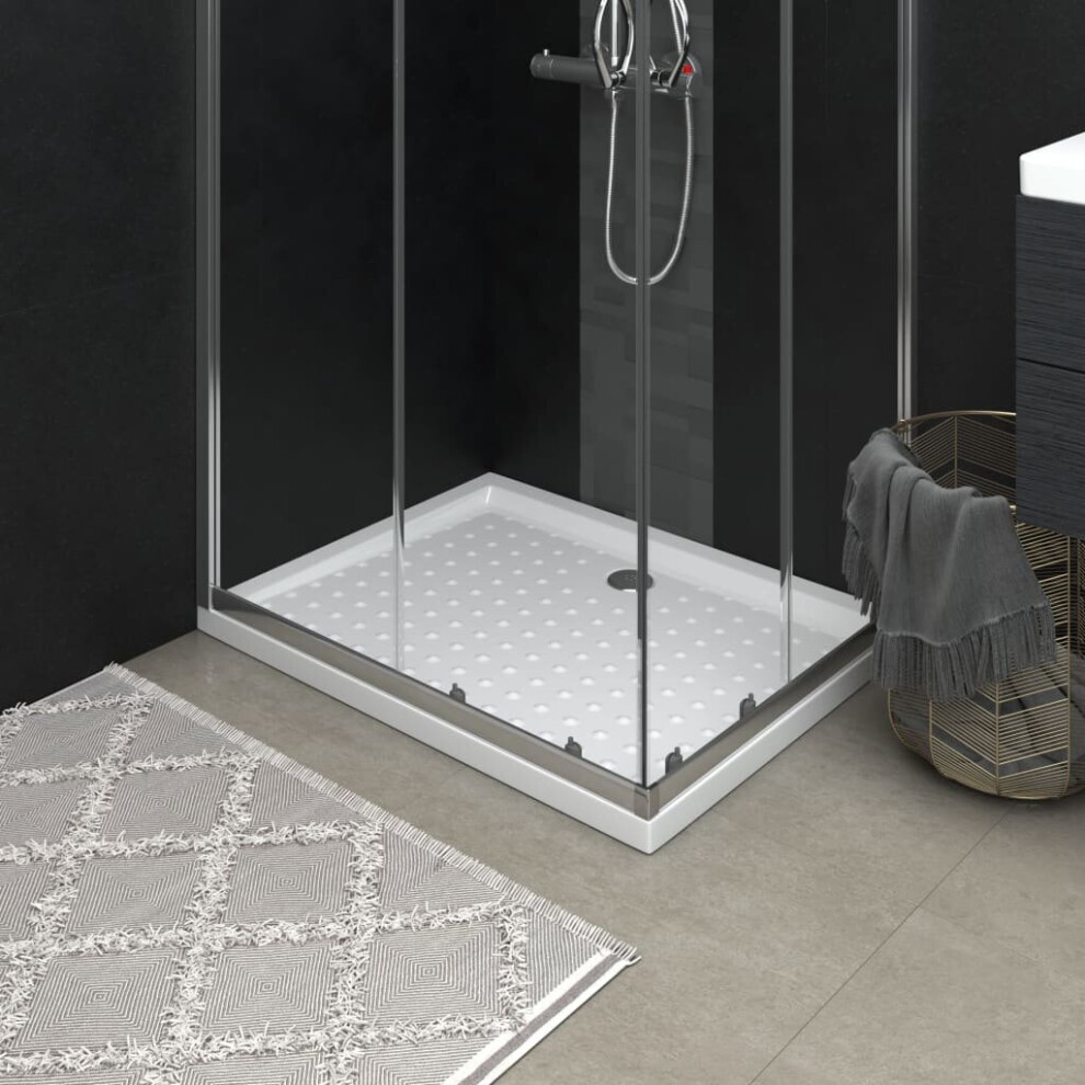 Vidaxl Shower Base Tray With Dots White 90X70x4 Cm Abs Bath Receptor Bathroom 8720286205983