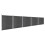VidaXL vidaXL Zaunelement Set WPC 872x186 cm Schwarz 2