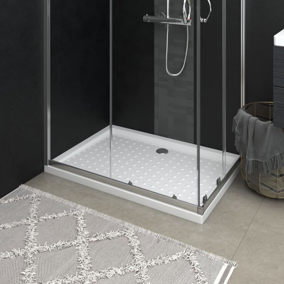 Vidaxl Shower Base Tray With Dots 70X100x4 Cm Abs Bath Receptor Bathroom White