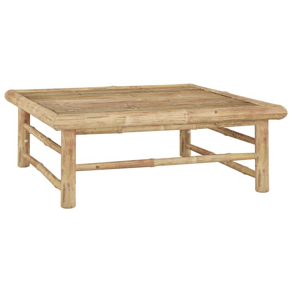 vidaXL Garden Table Bamboo Footrest Foot Stool Outdoor Patio Desk Furniture
