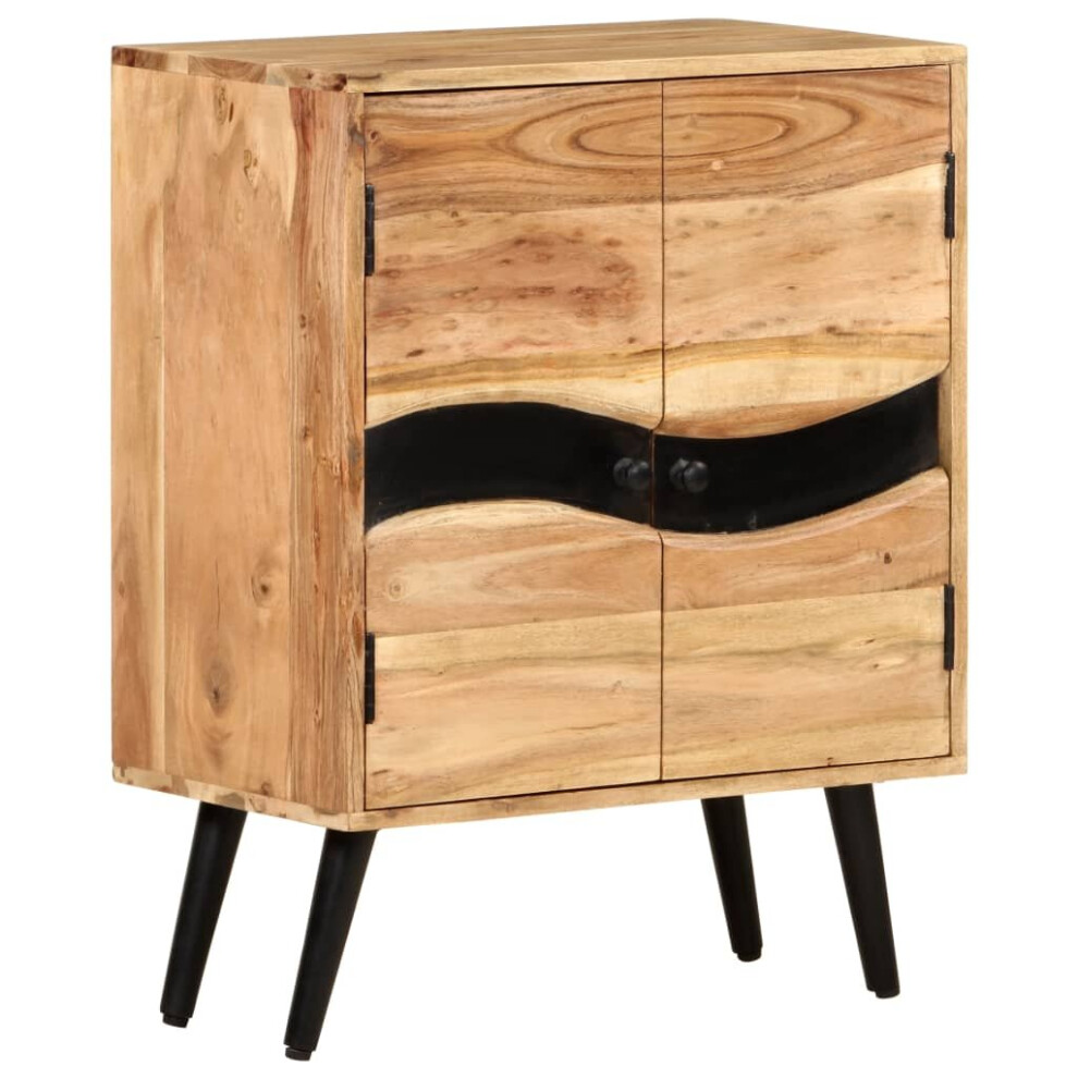 vidaXL Solid Acacia Wood Sideboard Storage Wooden Home Organiser Side Cabinet