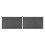 VidaXL vidaXL Zaunelement Set WPC 353x105 cm Schwarz 1