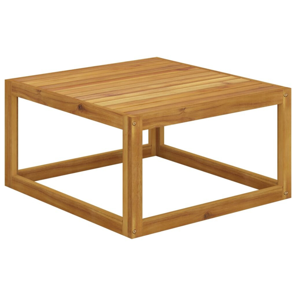 vidaXL Solid Acacia Wood Coffee Table Tea Garden Desk Outdoor Wooden Furniture