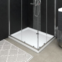 vidaXL Shower Base Tray with Dots White 80x100x4 cm ABS Bath Receptor Bathroom