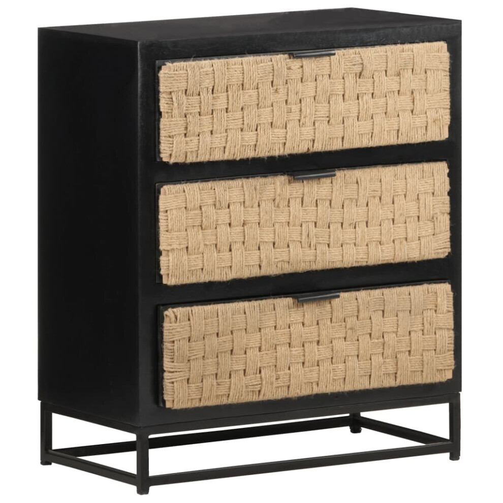 vidaXL Solid Mango Wood Sideboard Industrial Side Cabinet Standing Lowboard