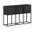 VidaXL vidaXL Solid Mango Wood Sideboard Storage Cupboard Wooden Side Carved Cabinet 7