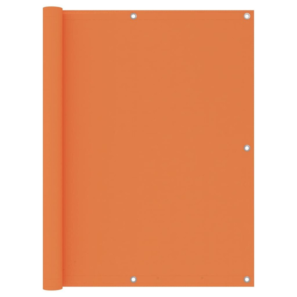 Vidaxl Balcony Screen Orange 120X600 Cm Oxford Fabric Protective Privacy Fence
