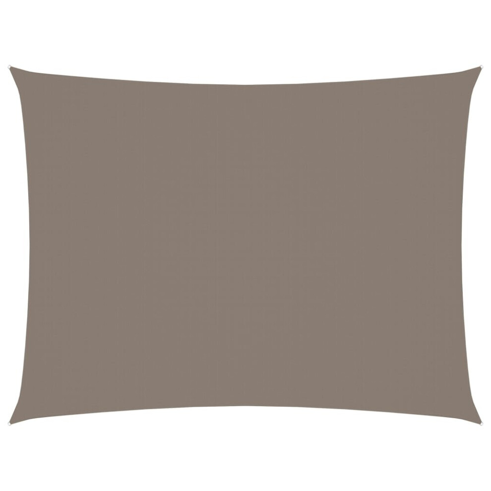 Vidaxl Sunshade Sail Oxford Fabric Rectangular 6X7 M Taupe Patio Shade Canopy