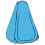 VidaXL Pop Up Shower Tent Blue 1