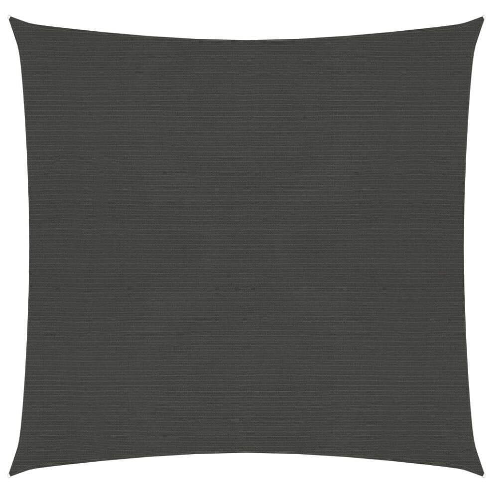 Vidaxl Sunshade Sail 160 G/M² 4X4 M Hdpe Garden Sunscreen Canopy Anthracite