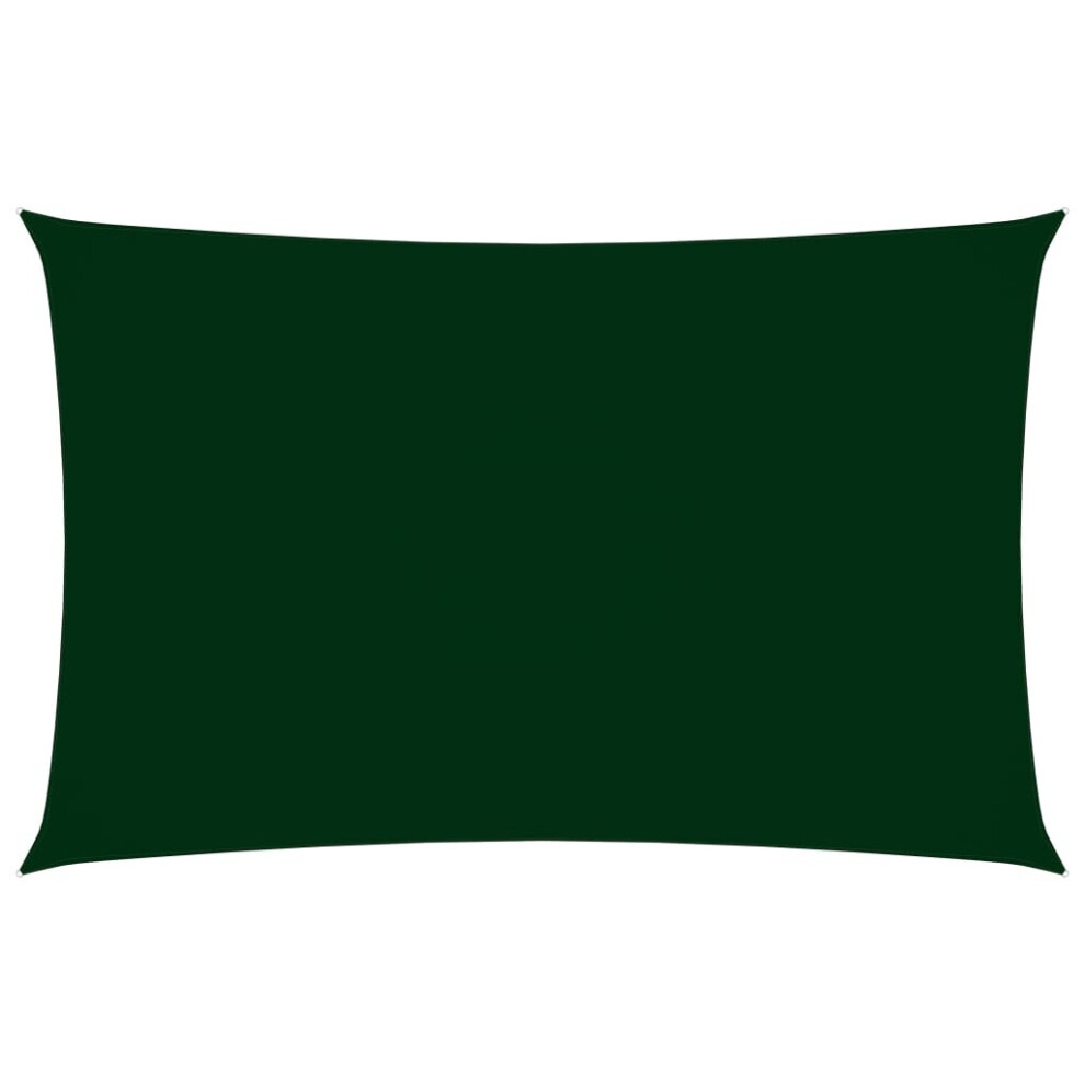 Sunshade Sail Oxford Fabric Rectangular 2x5 m Dark Green