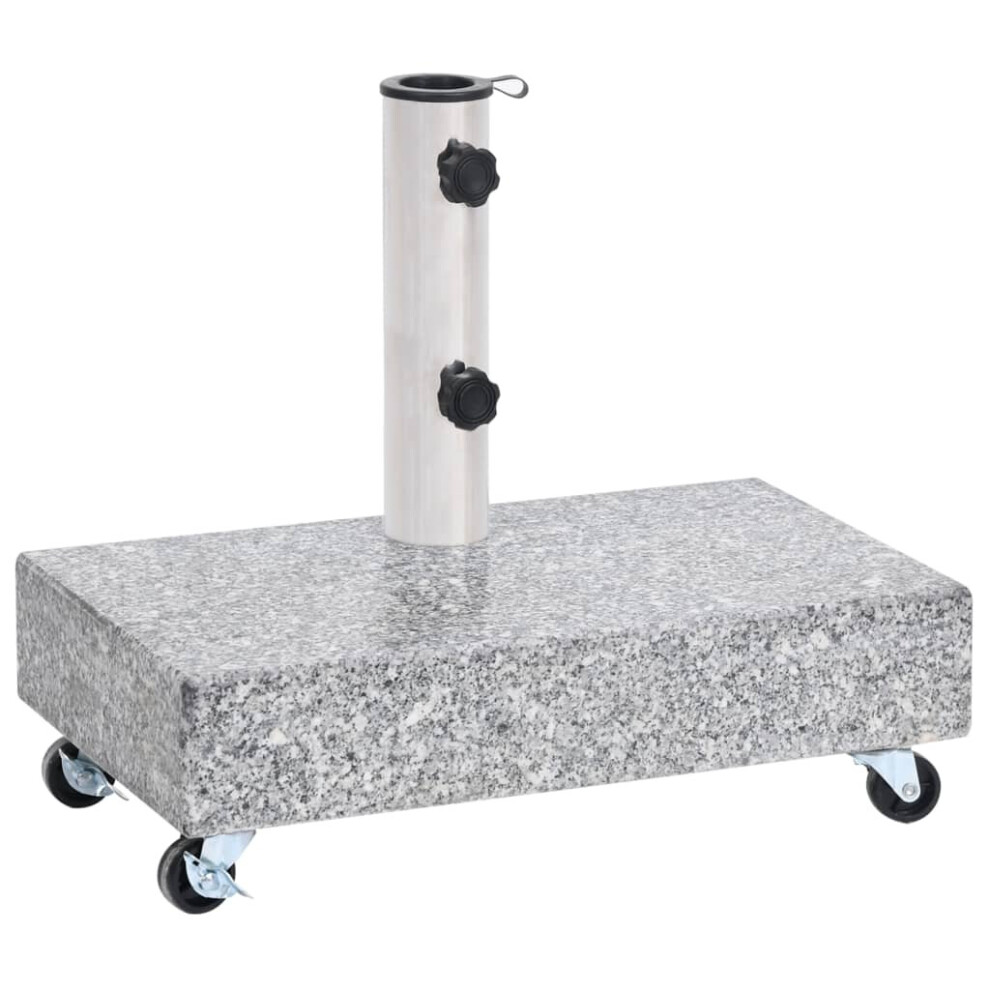Vidaxl Umbrella Base Light Granite Parasol Base Stand Holder Outdoor Grey