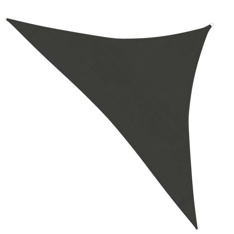 Vidaxl Sunshade Sail 160 G/M² Anthracite 2.5X2.5x3.5 M Hdpe Garden Sunscreen