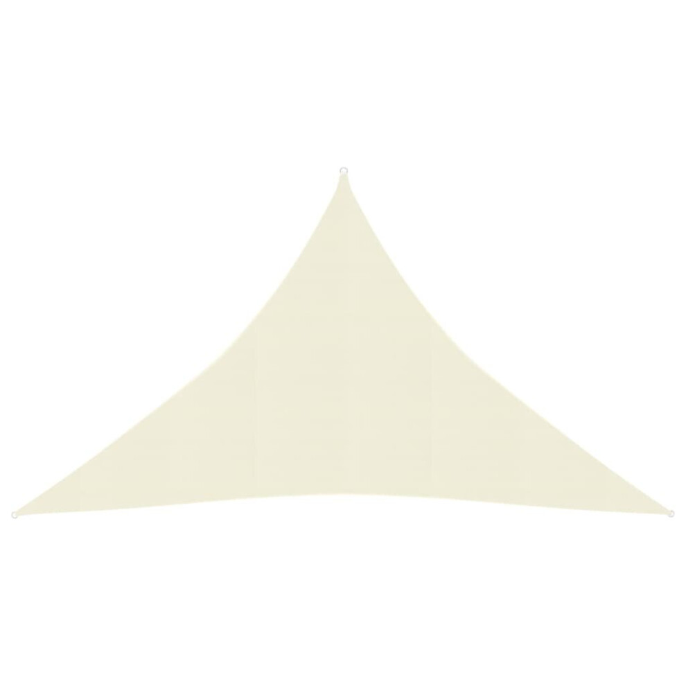 Sunshade Sail 160 g/mÂ² Cream 5x5x6 m HDPE