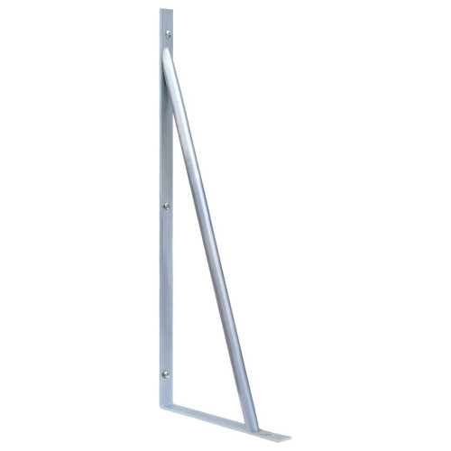 VidaXL Support Brackets for Fence Post 2 pcs Galvanised Steel 2