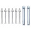 VidaXL Support Brackets for Fence Post 2 pcs Galvanised Steel 8