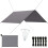 VidaXL Outdoor Tarp 3x2.85 m Grey 1