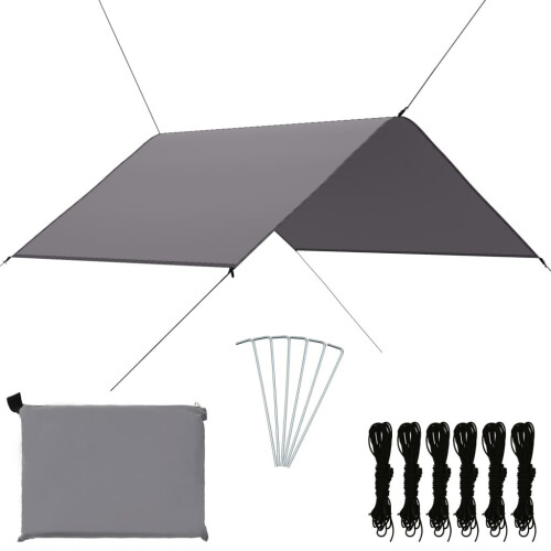 VidaXL Outdoor Tarp 3x2.85 m Grey