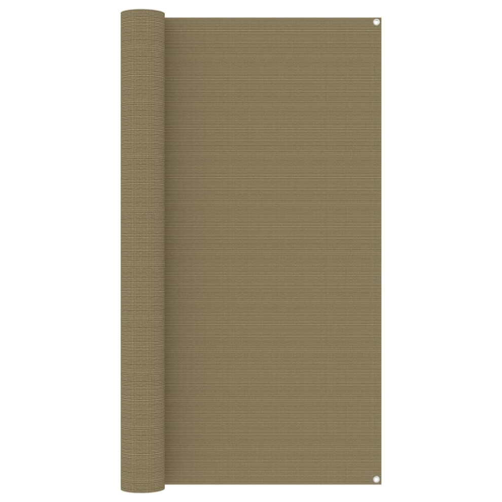 vidaXL Tent Carpet 200x200 cm Taupe Camping Tool Outdoor Rug Patio Hiking Mat