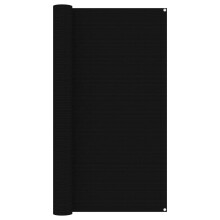 vidaXL Tent Carpet 200x300 cm Black Camping Tool Outdoor Rug Patio Hiking Mat