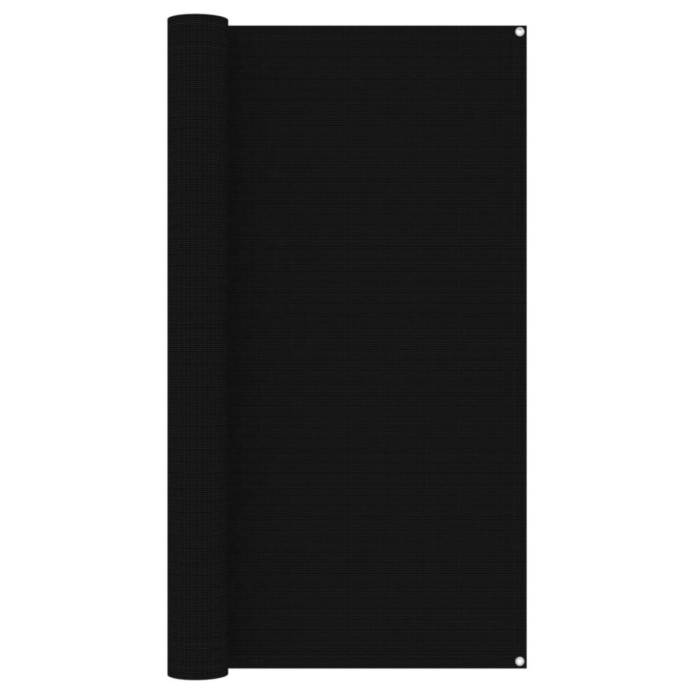 vidaXL Tent Carpet 200x300 cm Black Camping Tool Outdoor Rug Patio Hiking Mat