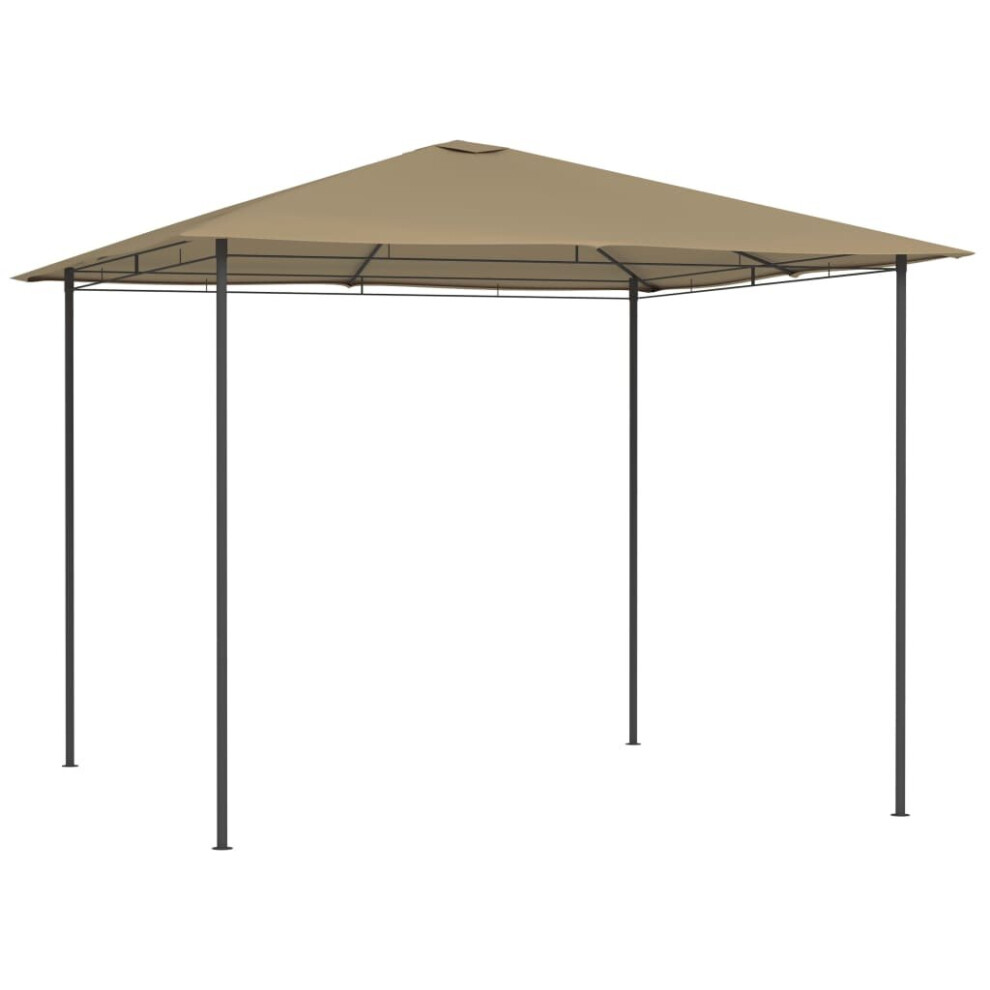 Gazebo 3x3x2.6 m Taupe 160 g/mÂ²